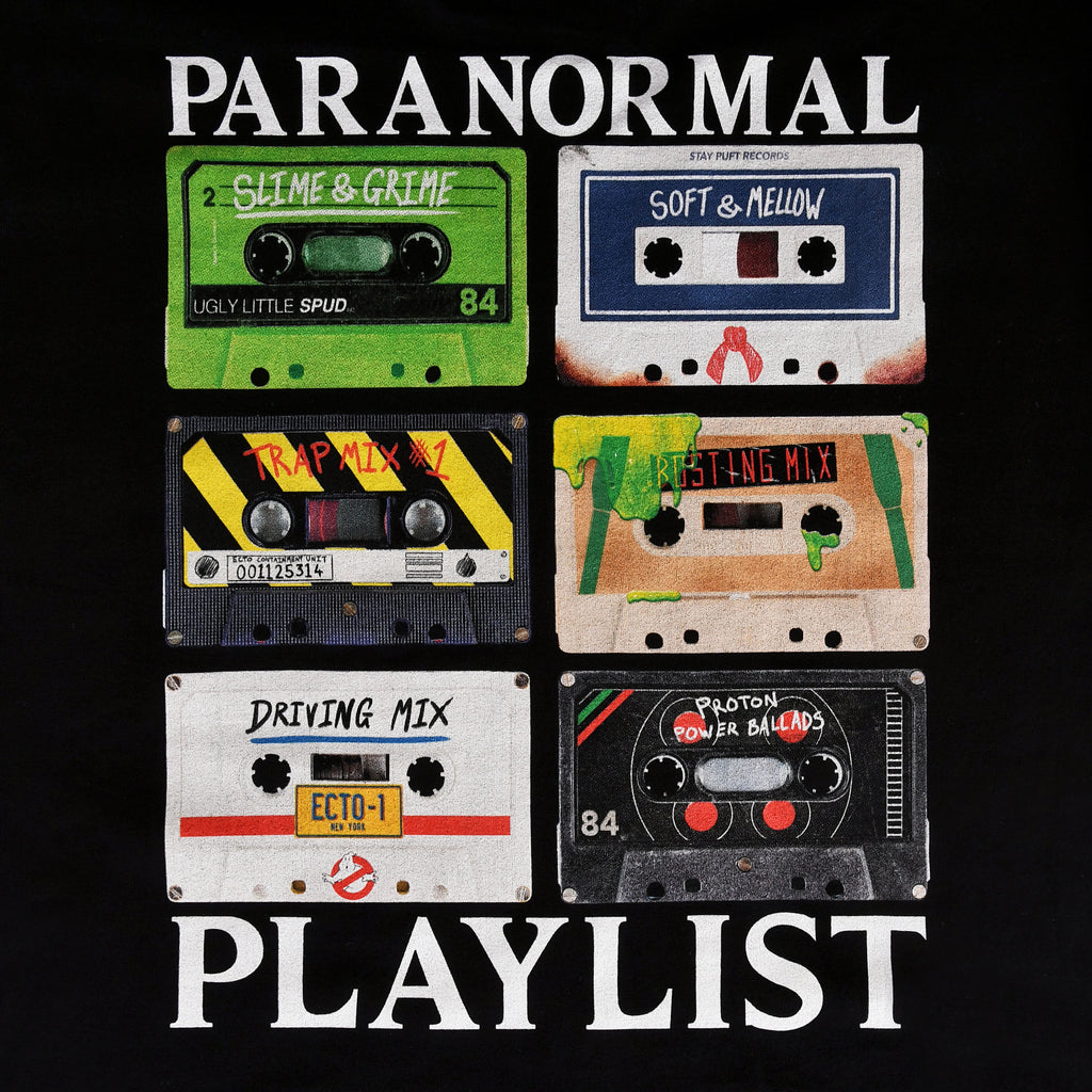 Imagen del producto Ghostbusters - Camiseta Paranormal Playlist negra