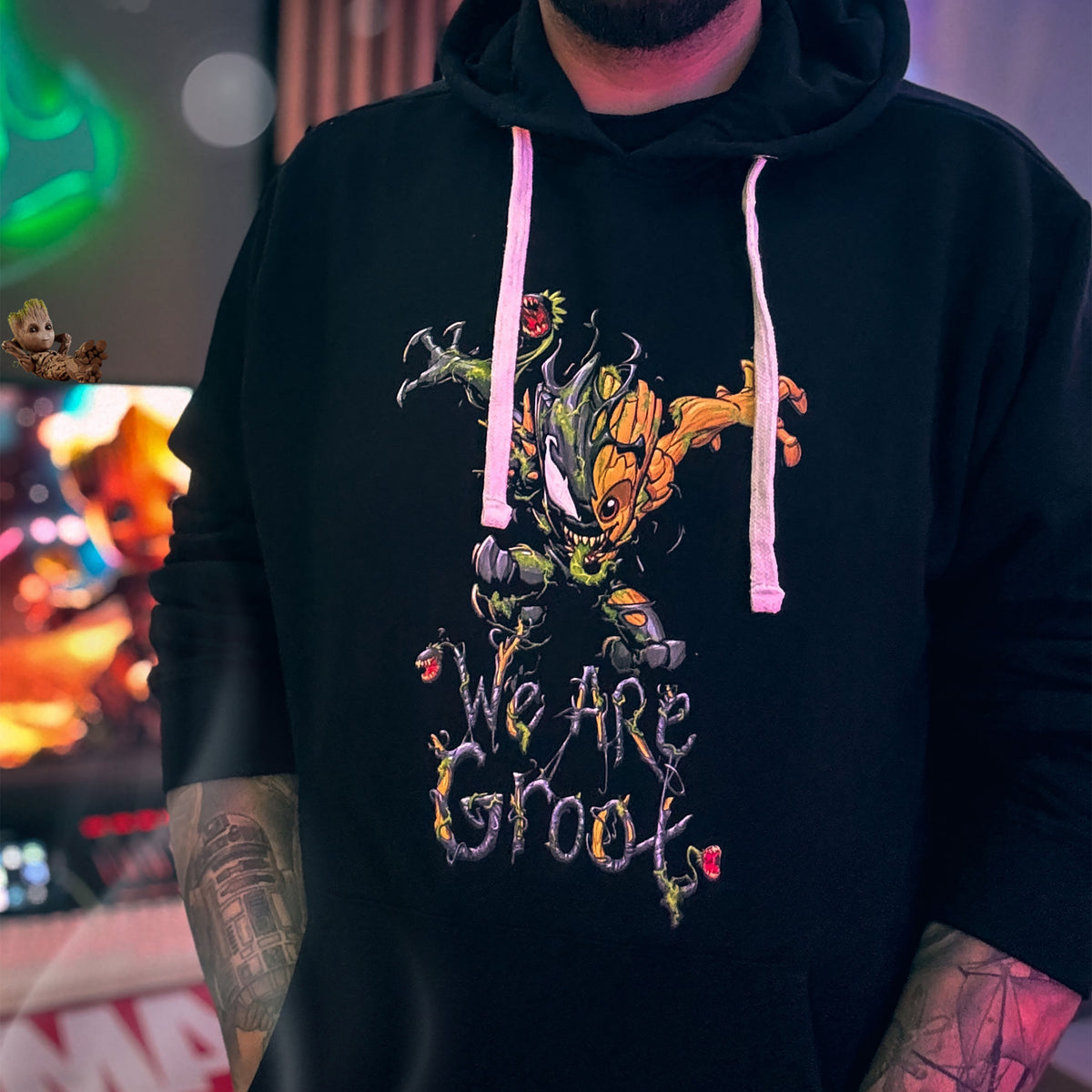 Imagen del producto Guardians of the Galaxy - Sudadera con capucha Venomized Groot negra