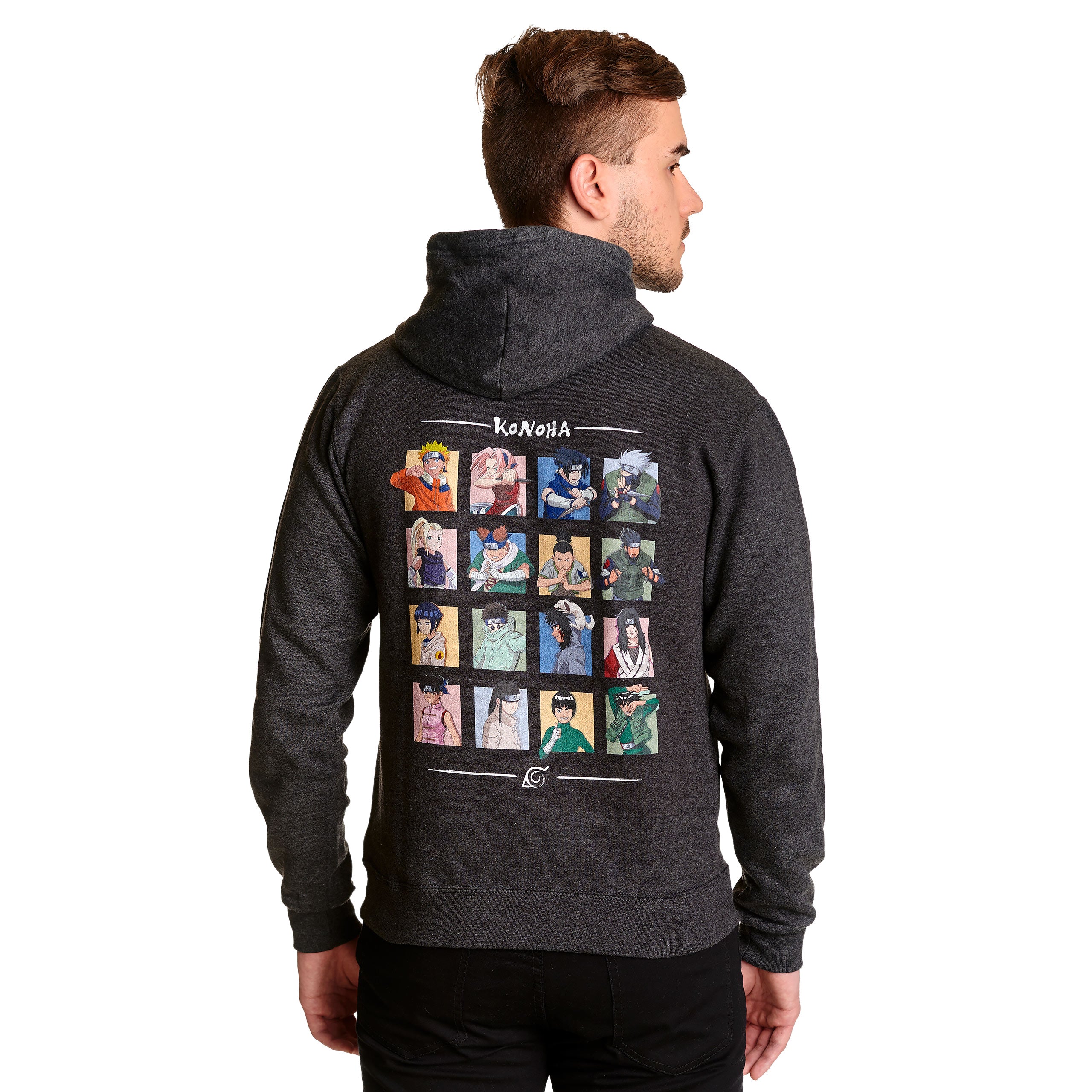 Imagen del producto Naruto - Personajes de Konoha Sudadera gris