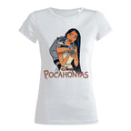 Imagen del producto Camiseta de mujer Pocahontas & Meeko blanca
