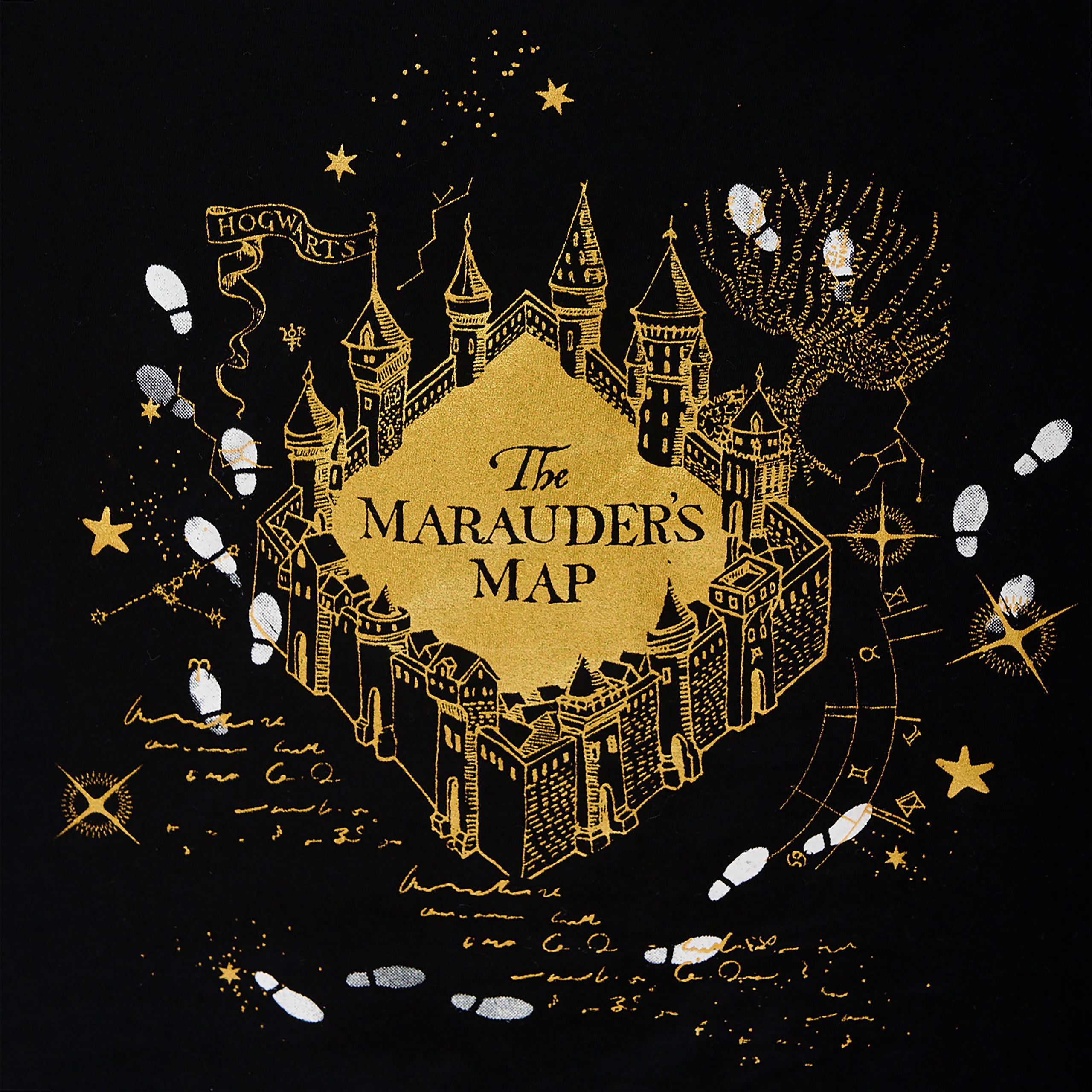 Imagen del producto Harry Potter - Pijama Mapa del Merodeador Mujer Negro