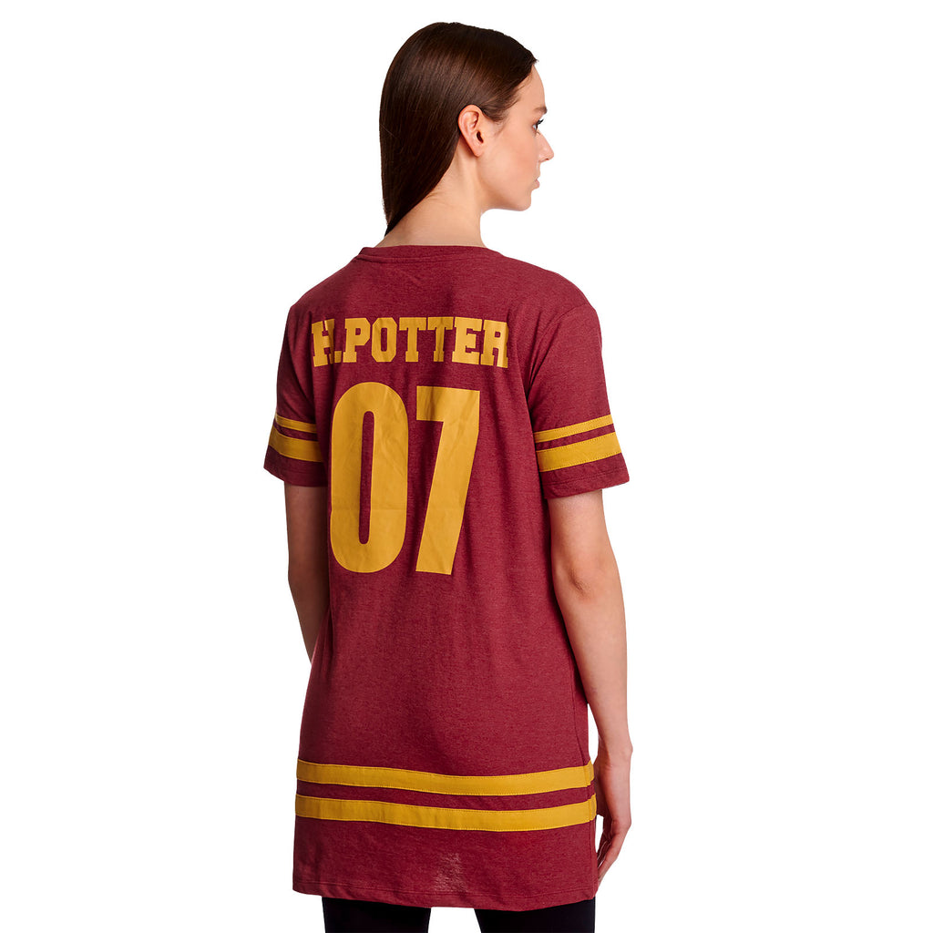 Imagen del producto Camiseta Oversize de Mujer Harry Potter Gryffindor Buscadora roja