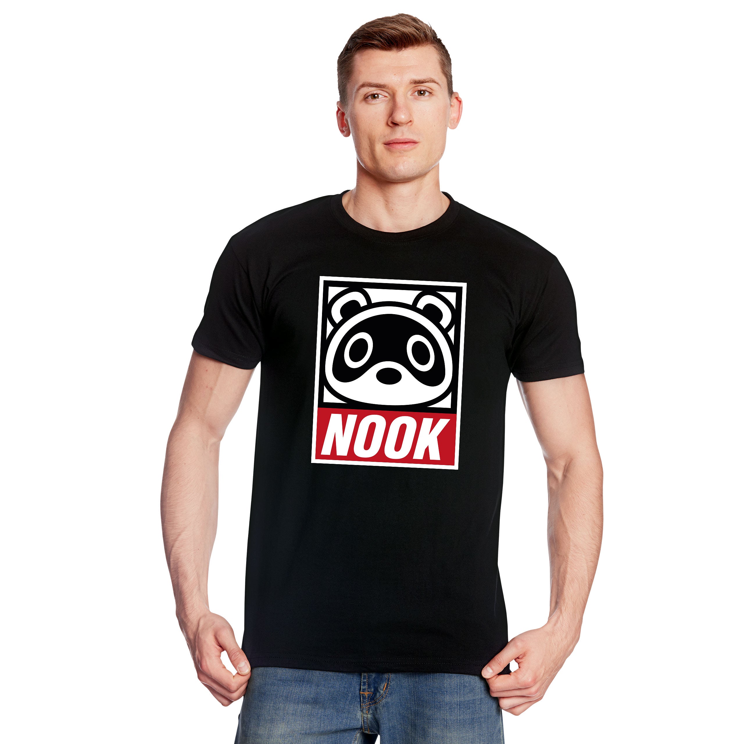 Imagen del producto Camiseta de Tom Nook para fans de Animal Crossing negro