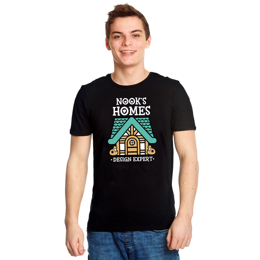 Imagen del producto Camiseta de Nook's Homes para fans de Animal Crossing negra