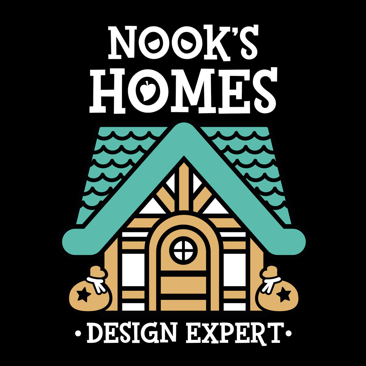 Imagen del producto Camiseta de Nook's Homes para fans de Animal Crossing negra