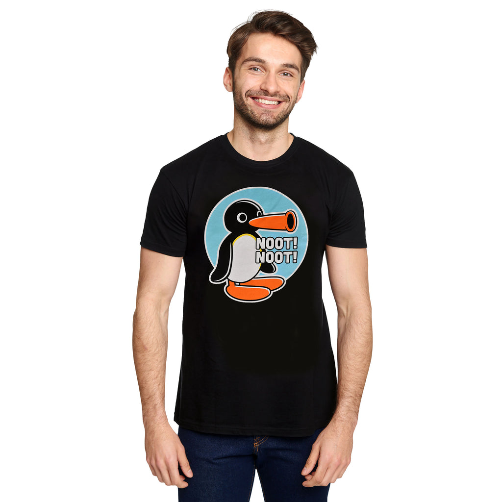 Imagen del producto Camiseta Noot Noot para fans de Pingu negra