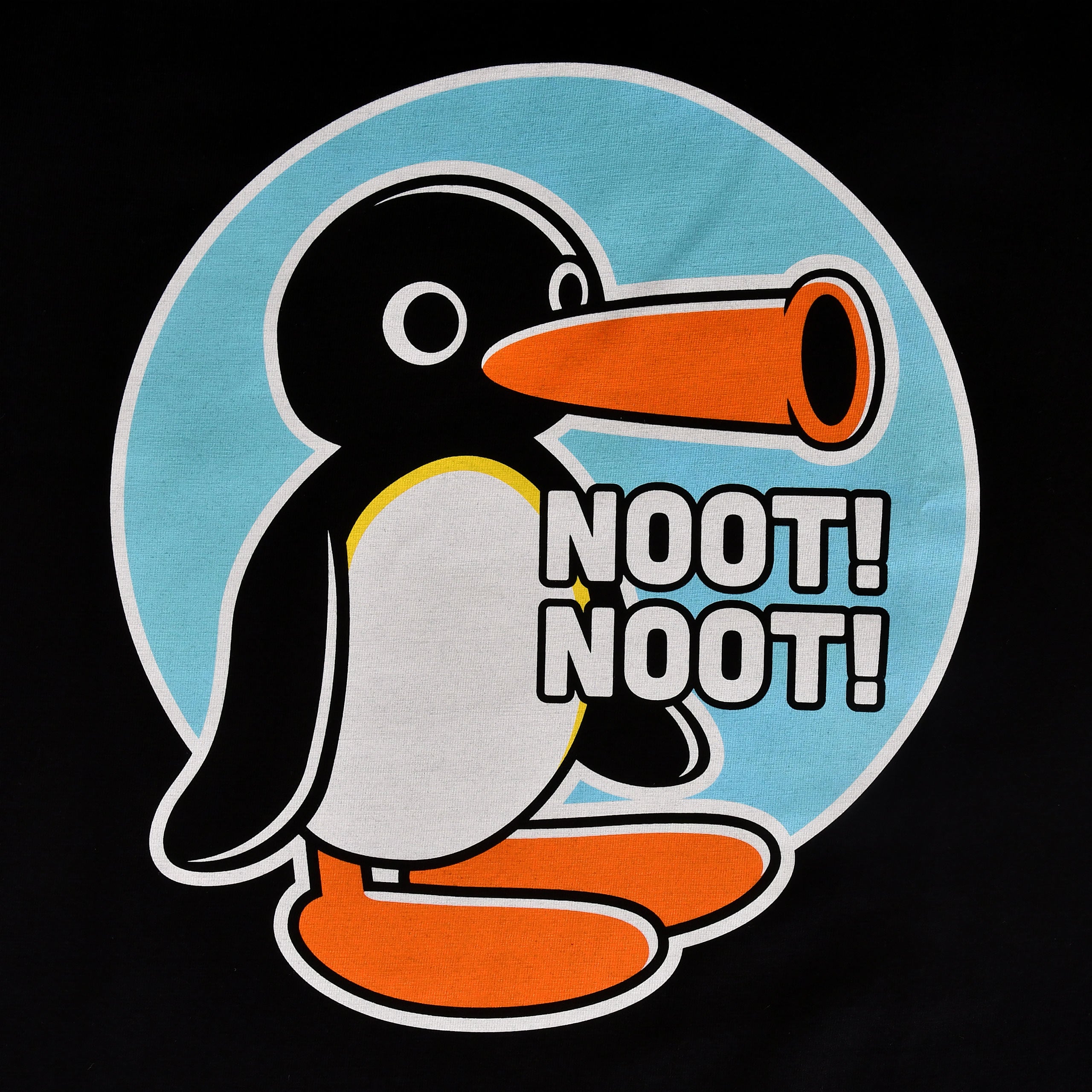 Imagen del producto Camiseta Noot Noot para fans de Pingu negra