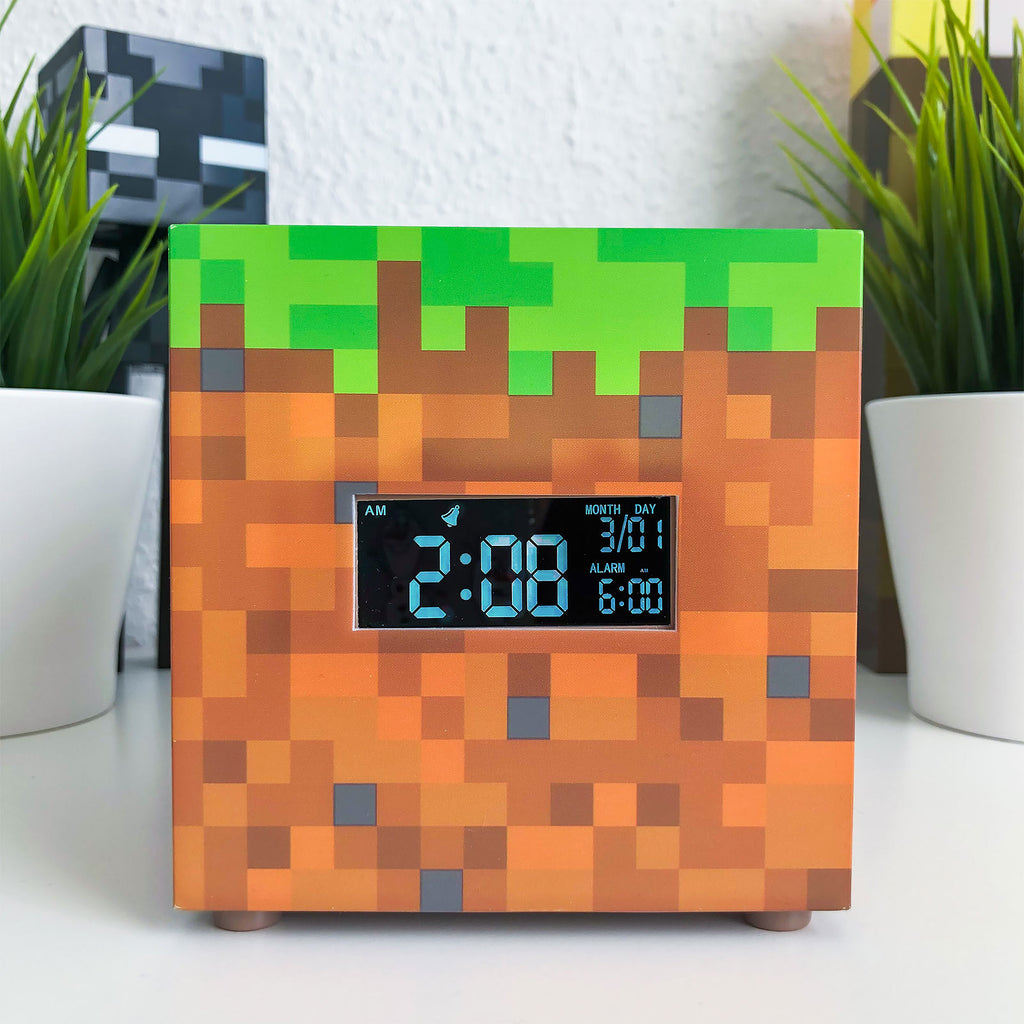 Imagen del producto Minecraft - Despertador de bloque de césped con luz