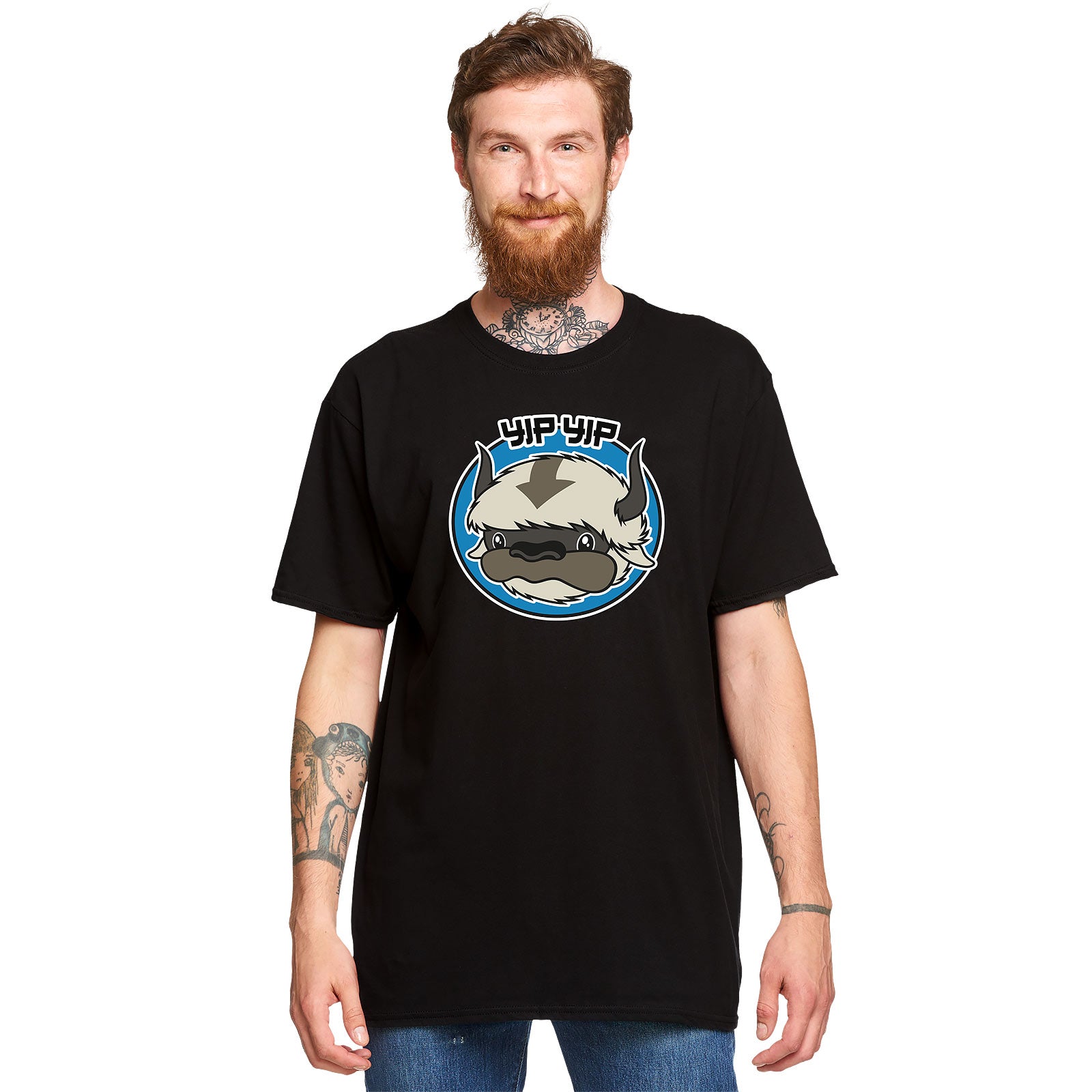 Imagen del producto Camiseta Appa Yip Yip para fans de Avatar negra