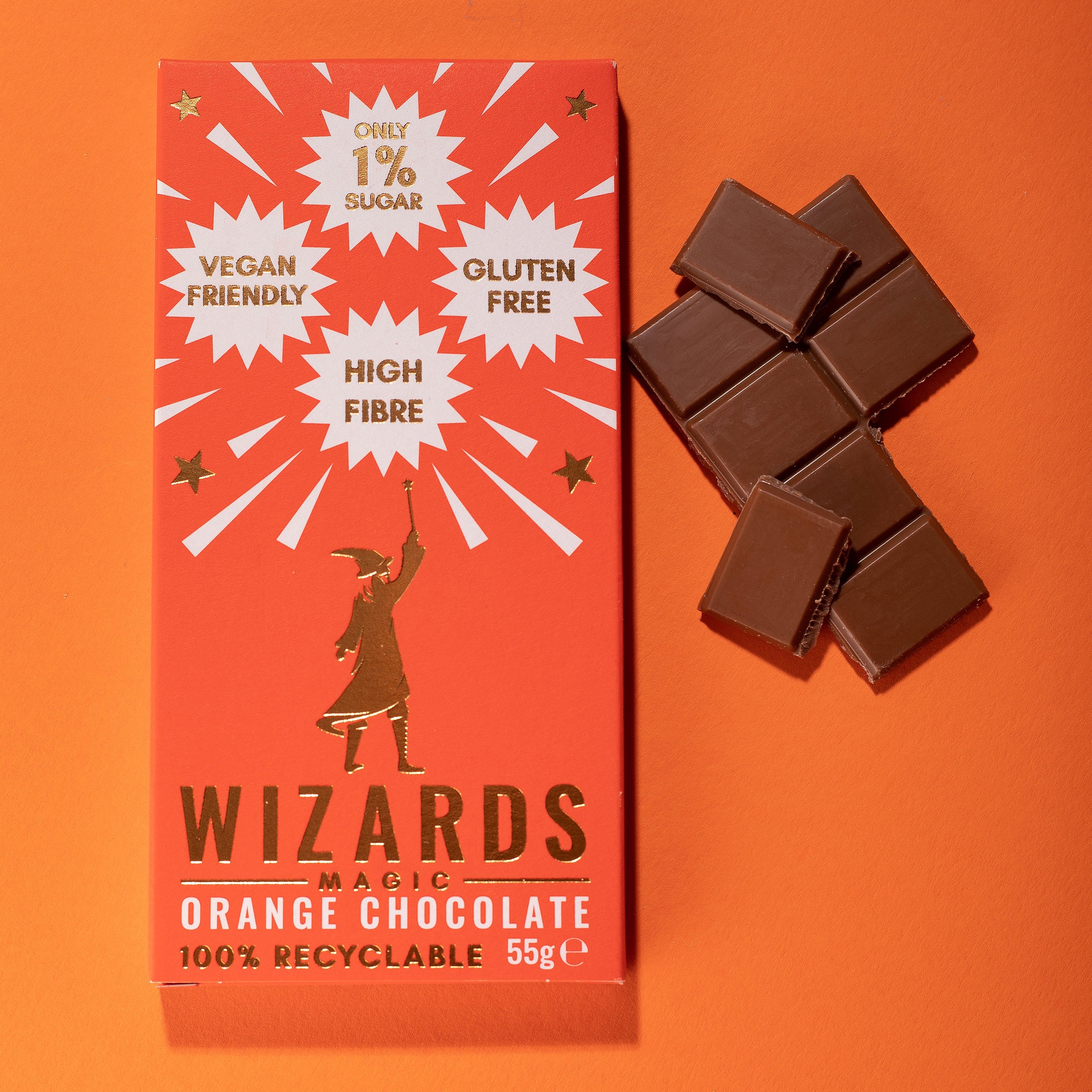 Imagen del producto Wizards Magic - Chocolate de naranja 12 tabletas