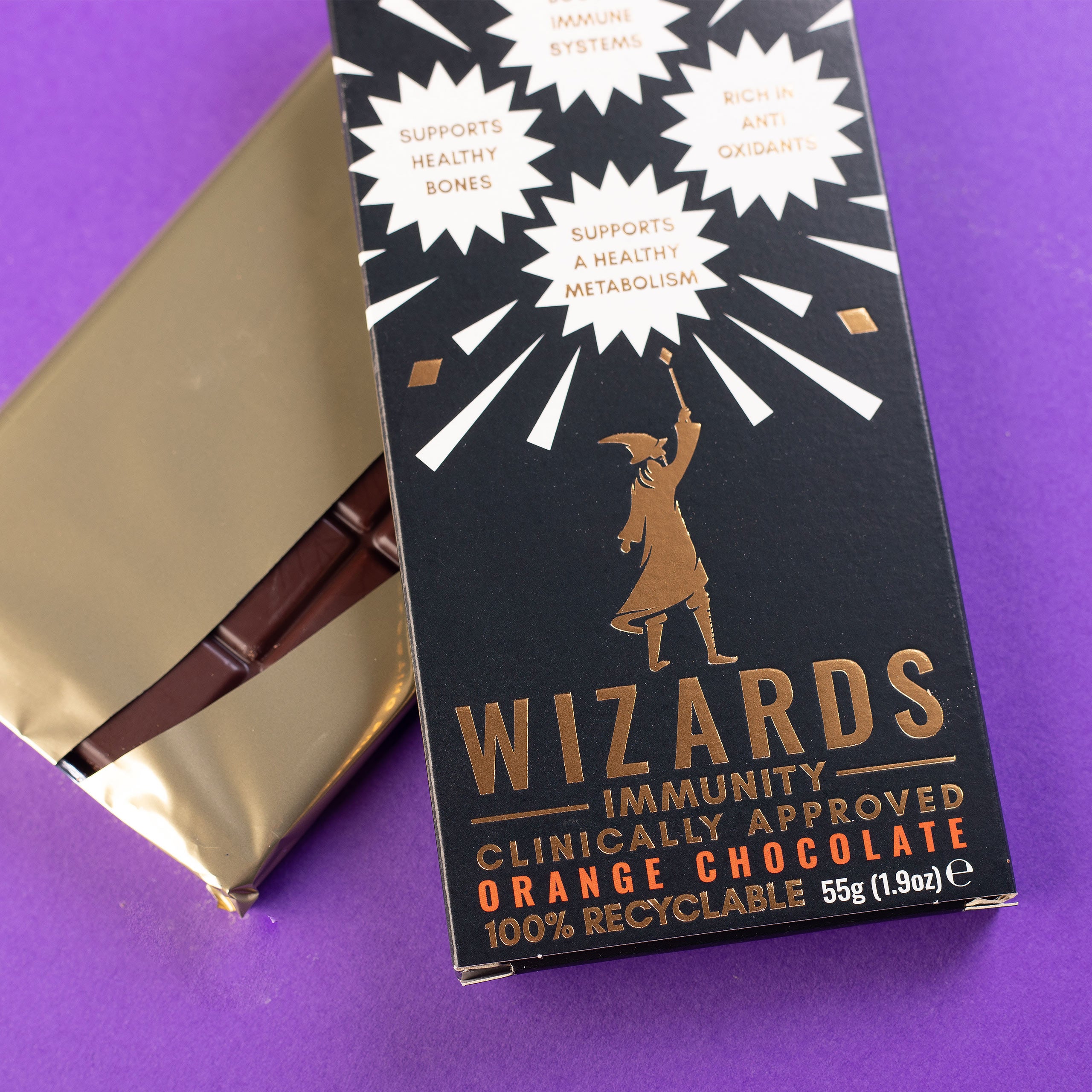 Imagen del producto Wizards Magic - Chocolate de naranja con inmunidad 12 tabletas