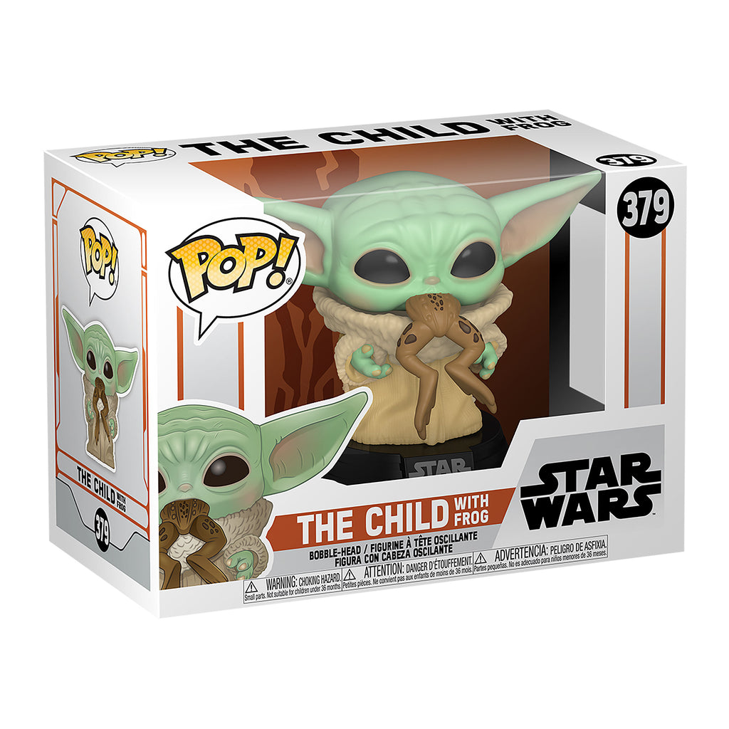 Imagen del producto The Child con Rana Funko Pop Figura de Cabeza Móvil - Star Wars The Mandalorian