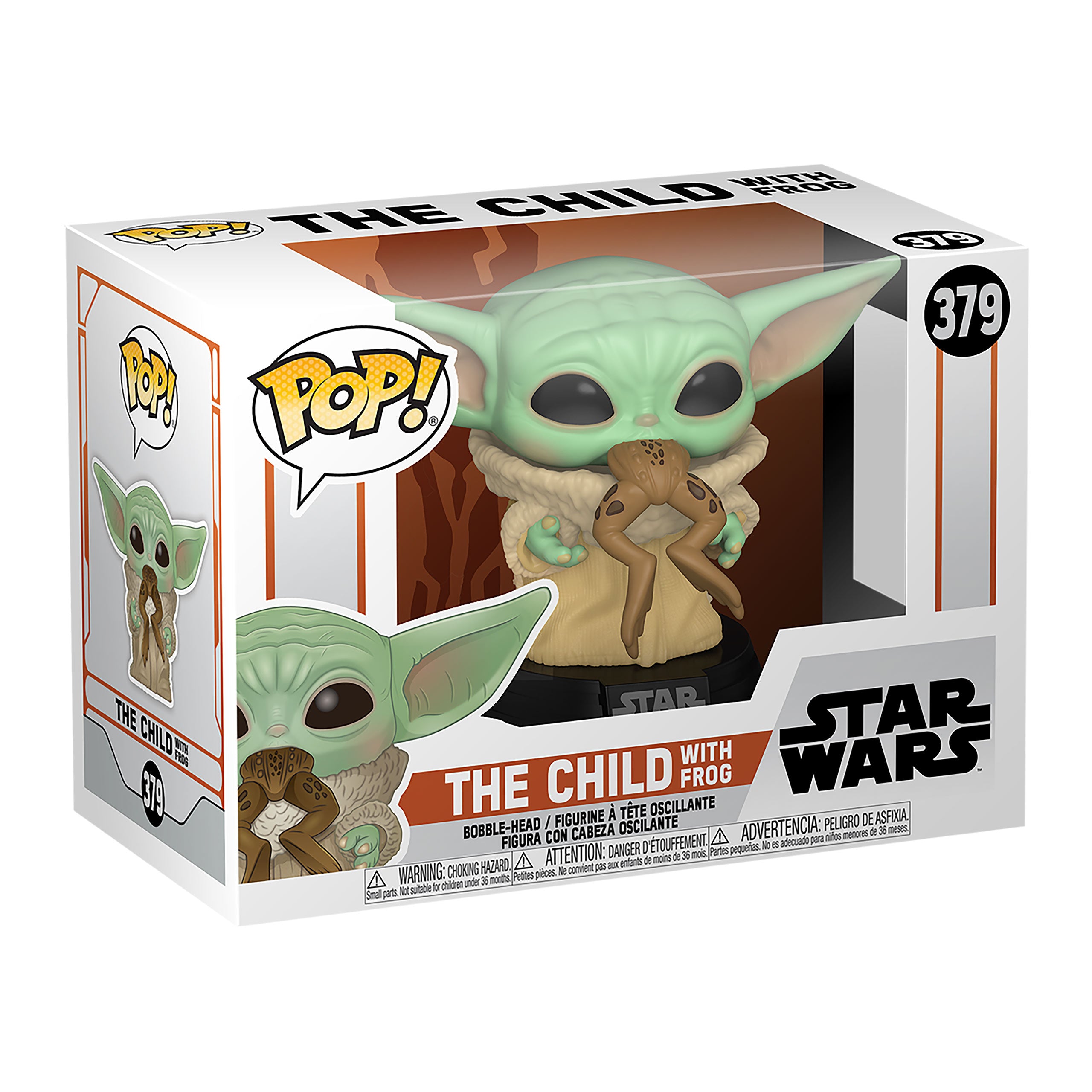 Imagen del producto The Child con Rana Funko Pop Figura de Cabeza Móvil - Star Wars The Mandalorian