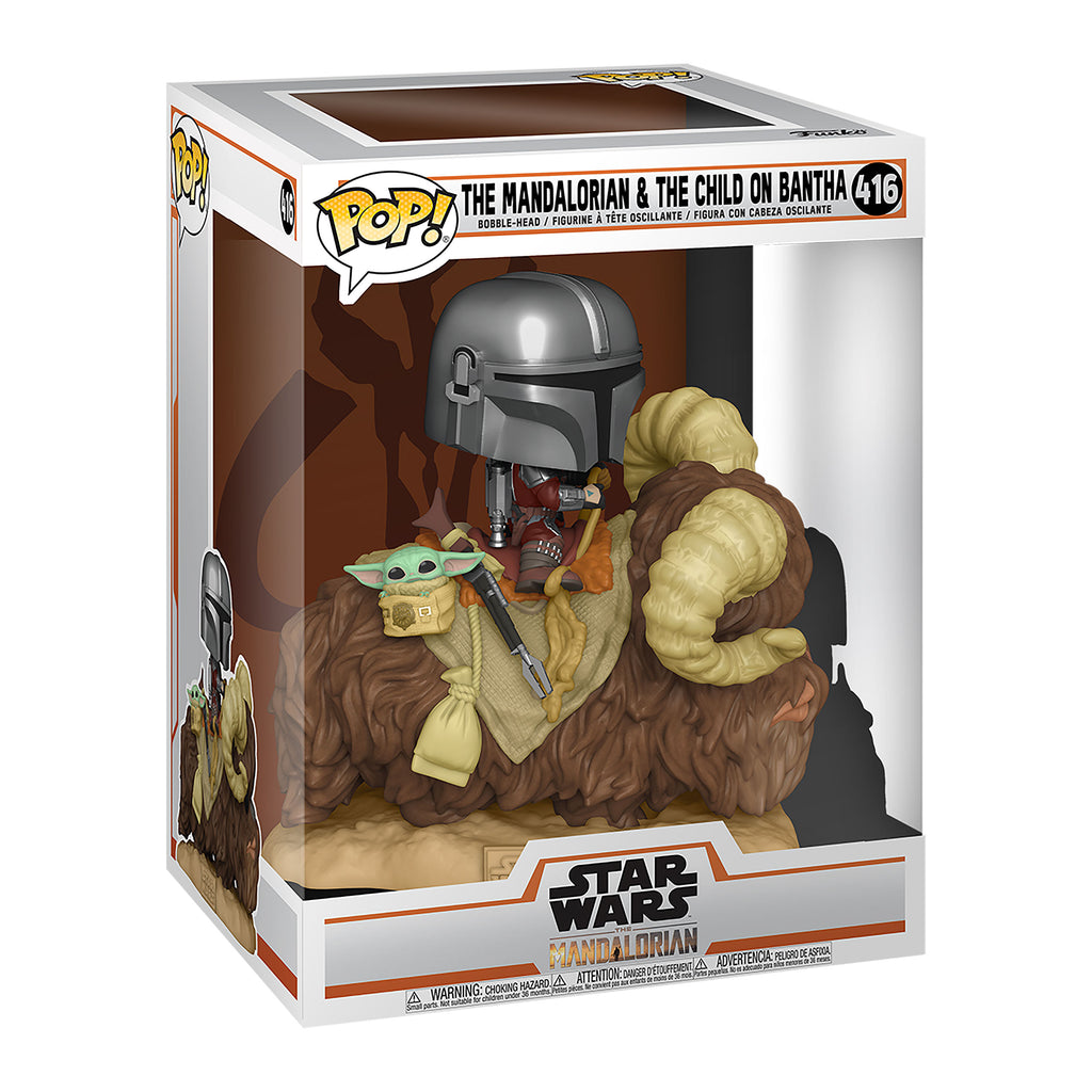 Imagen del producto The Mandalorian con The Child en Bantha Funko Pop Figura de cabeza oscilante - Star Wars