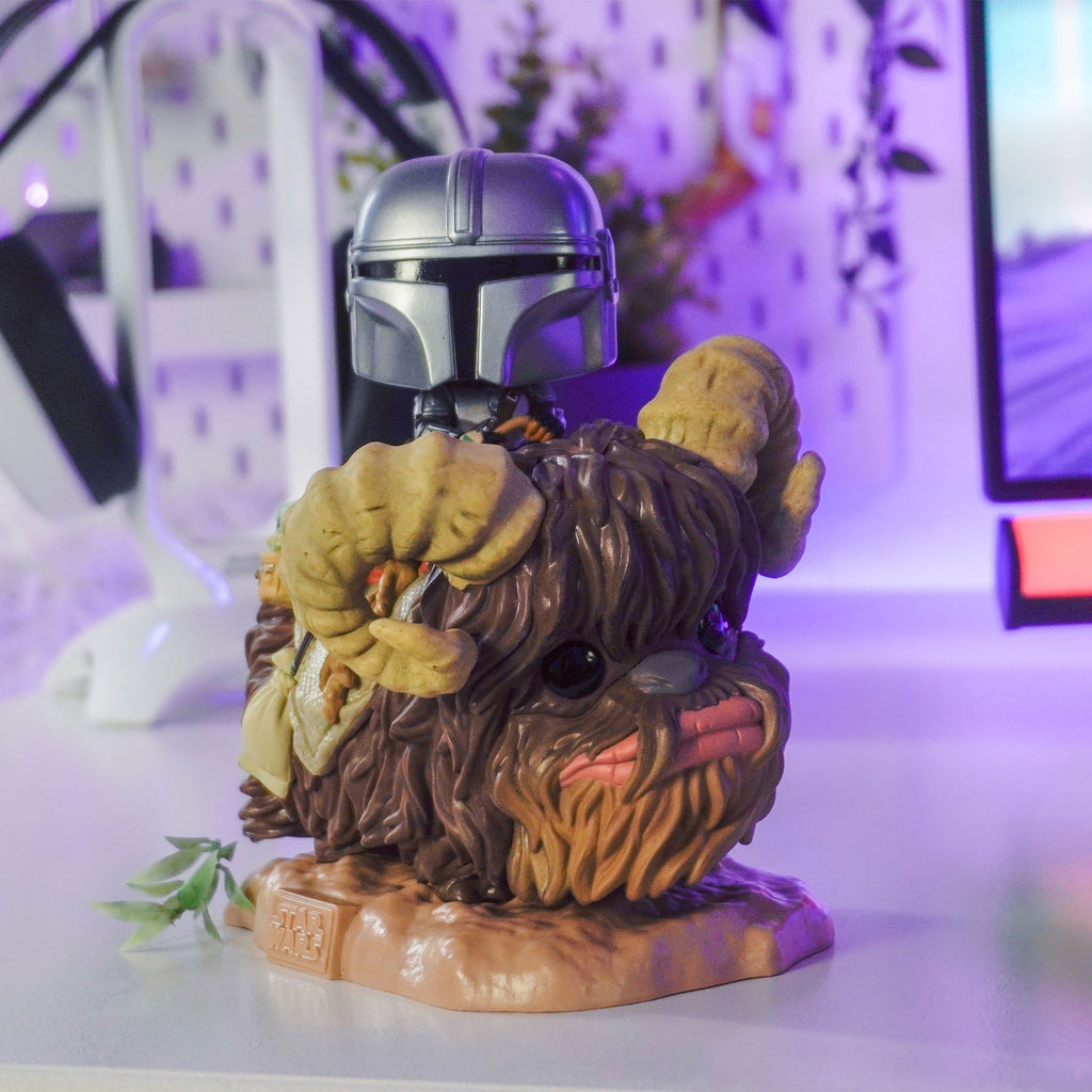 Imagen del producto The Mandalorian con The Child en Bantha Funko Pop Figura de cabeza oscilante - Star Wars