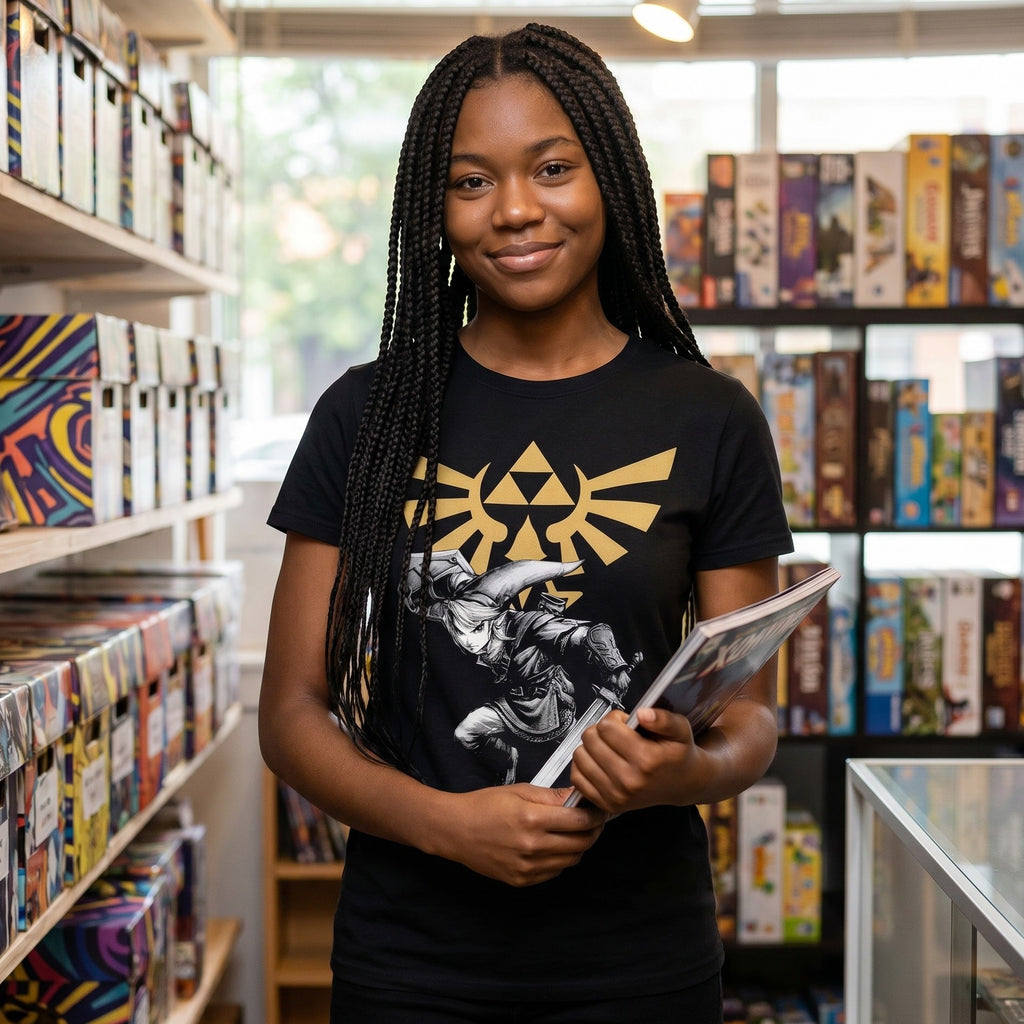 Imagen del producto Zelda - Camiseta de batalla de Link negra