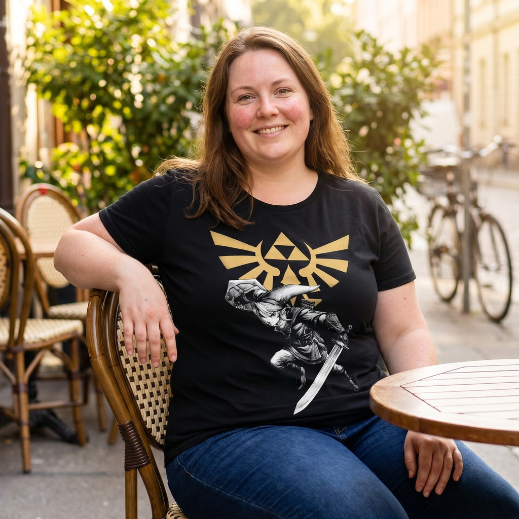 Imagen del producto Zelda - Camiseta de batalla de Link negra