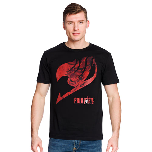 Imagen del producto Fairy Tail - Camiseta negra con logo de Natsu