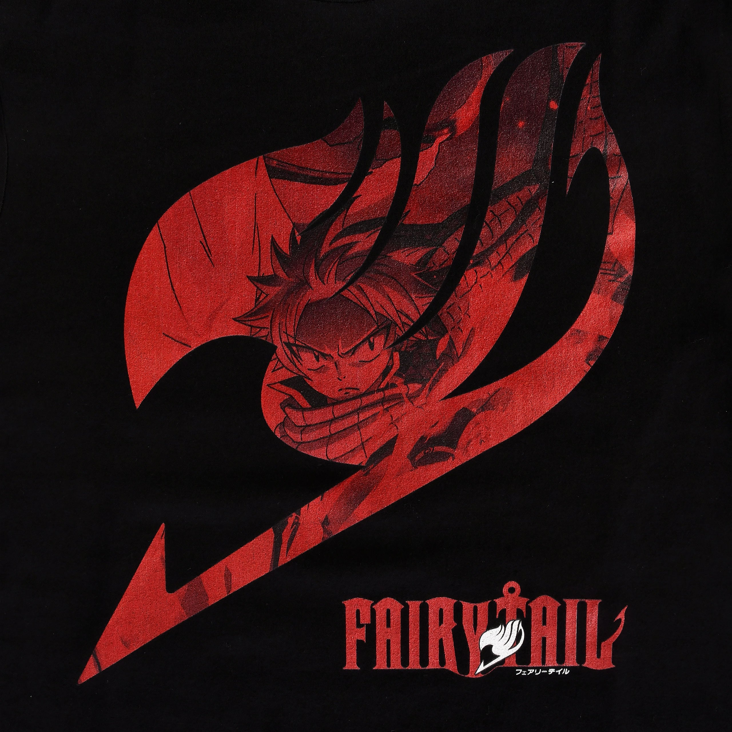 Imagen del producto Fairy Tail - Camiseta negra con logo de Natsu