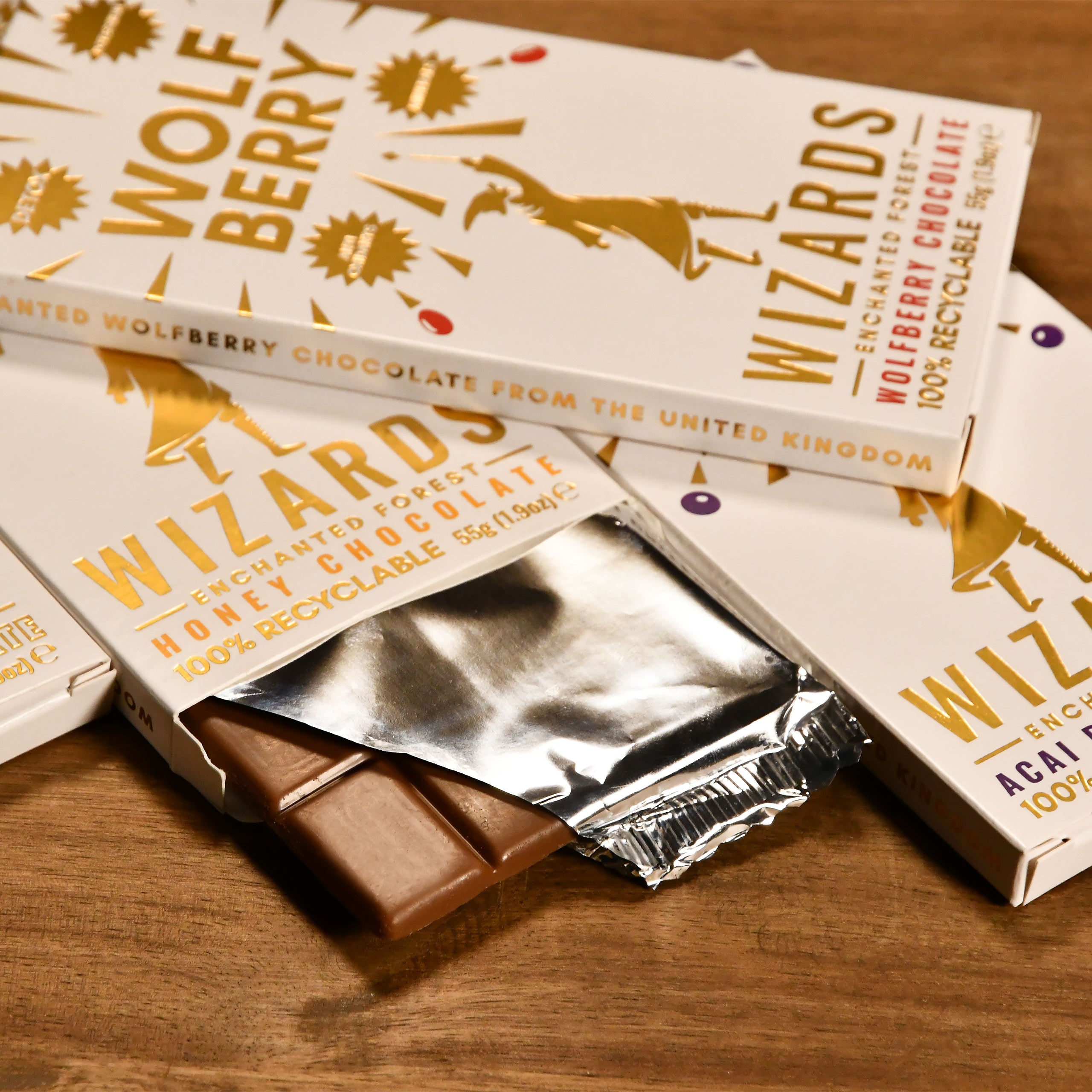 Imagen del producto Wizards Magic - Selección de Bosque Encantado Chocolate 4 tabletas