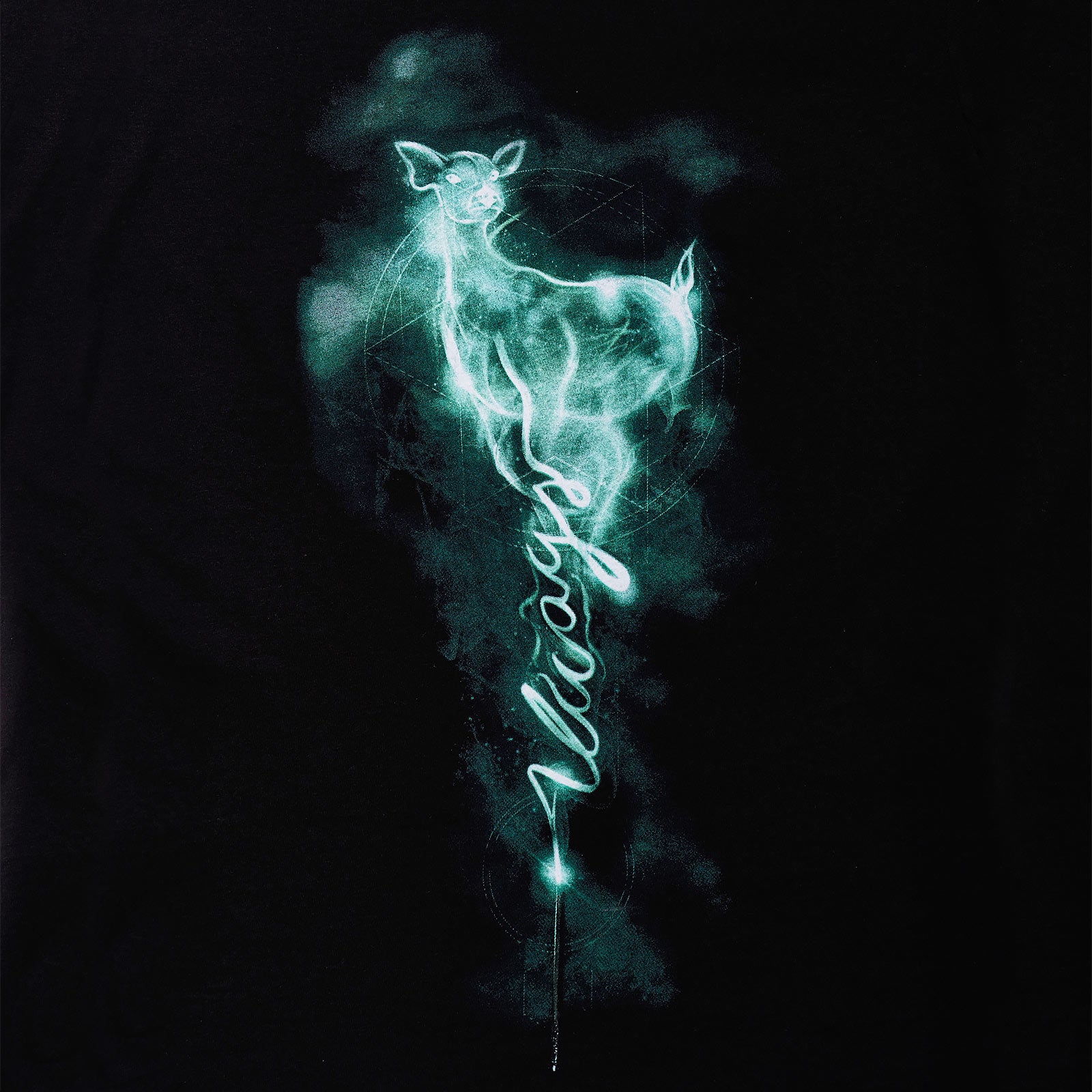 Imagen del producto Camiseta de mujer Snape Patronus Always negra - Harry Potter
