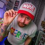 Imagen del producto Marvel - Gorra Base de Logo gris-rojo