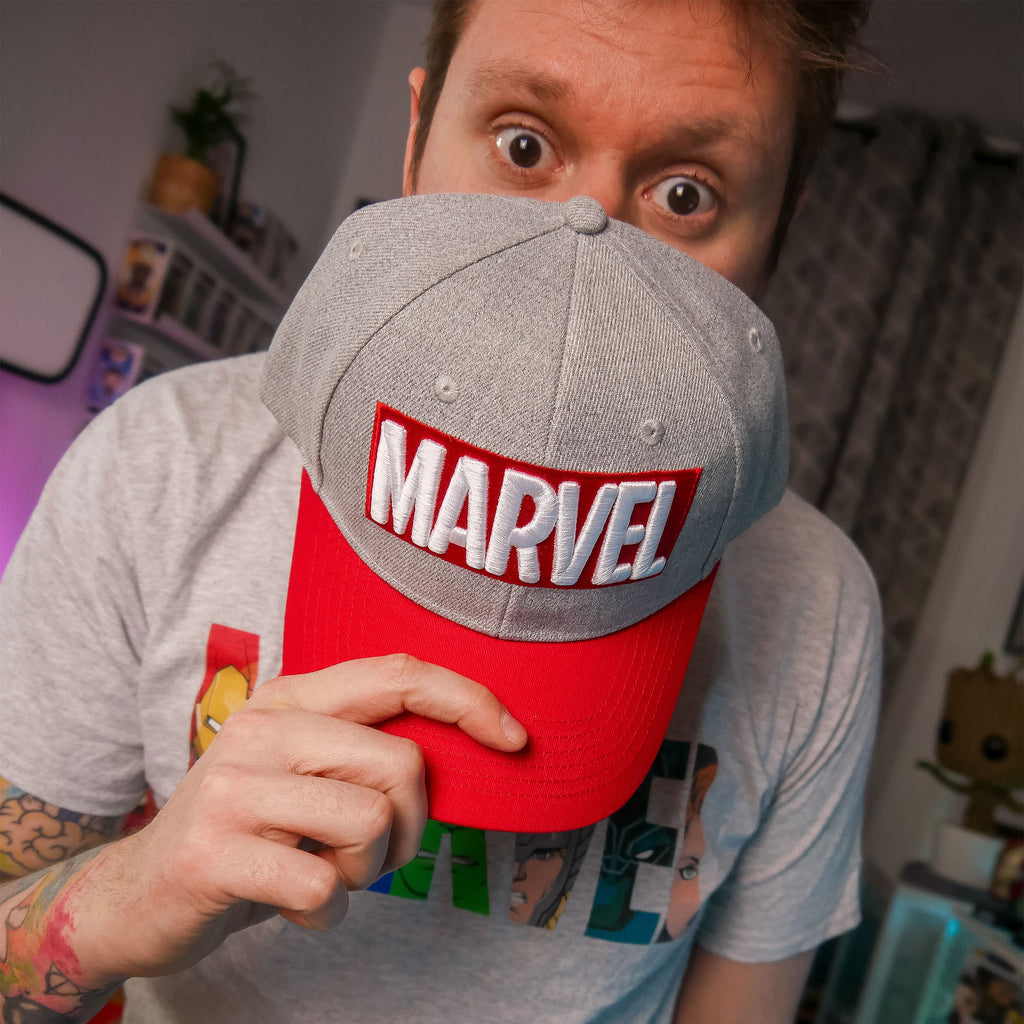 Imagen del producto Marvel - Gorra Base de Logo gris-rojo