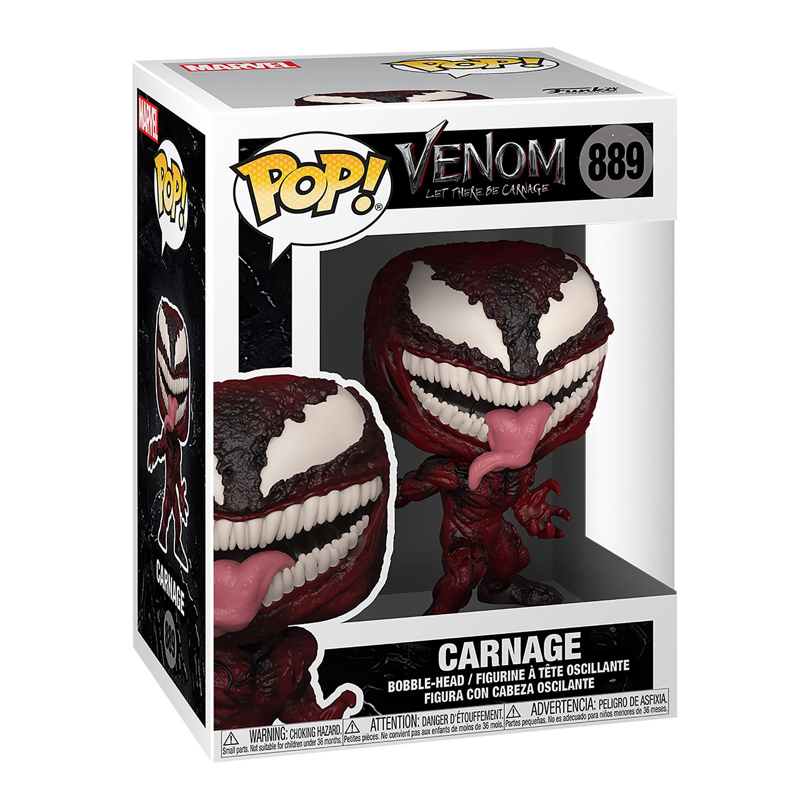 Imagen del producto Marvel - Figura Funko Pop de Carnage con cabeza oscilante
