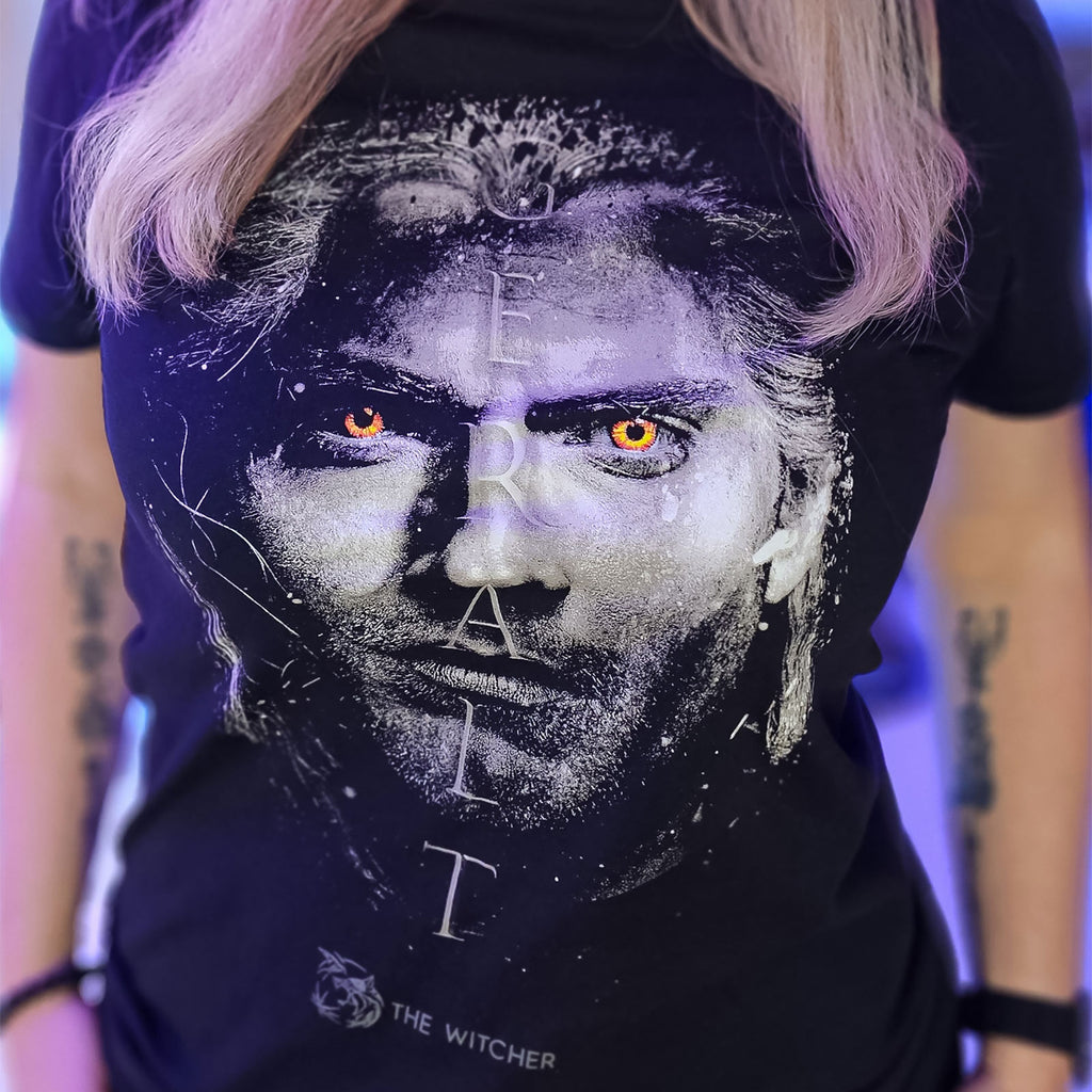 Imagen del producto Witcher - Camiseta retrato de Geralt negro