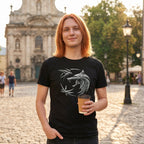Imagen del producto Witcher - Camiseta Emblema de Lobo negra