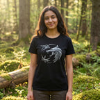 Imagen del producto Witcher - Camiseta Emblema de Lobo negra