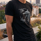 Imagen del producto Witcher - Camiseta Emblema de Lobo negra
