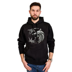 Imagen del producto Witcher - Sudadera con capucha con emblema de lobo negra