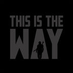 Imagen del producto Camiseta The Way para fans de Star Wars negra