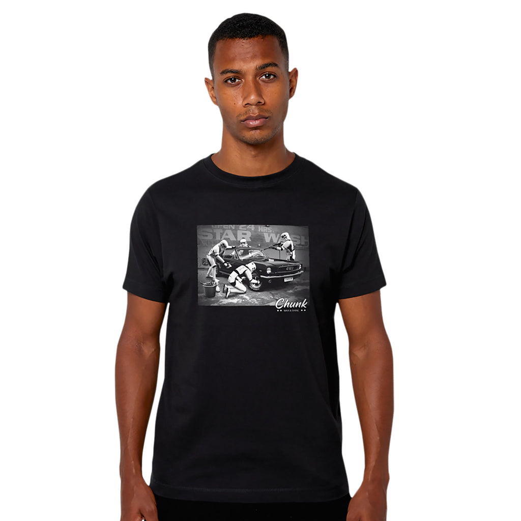 Imagen del producto Camiseta Star Wash para fans de Star Wars negra