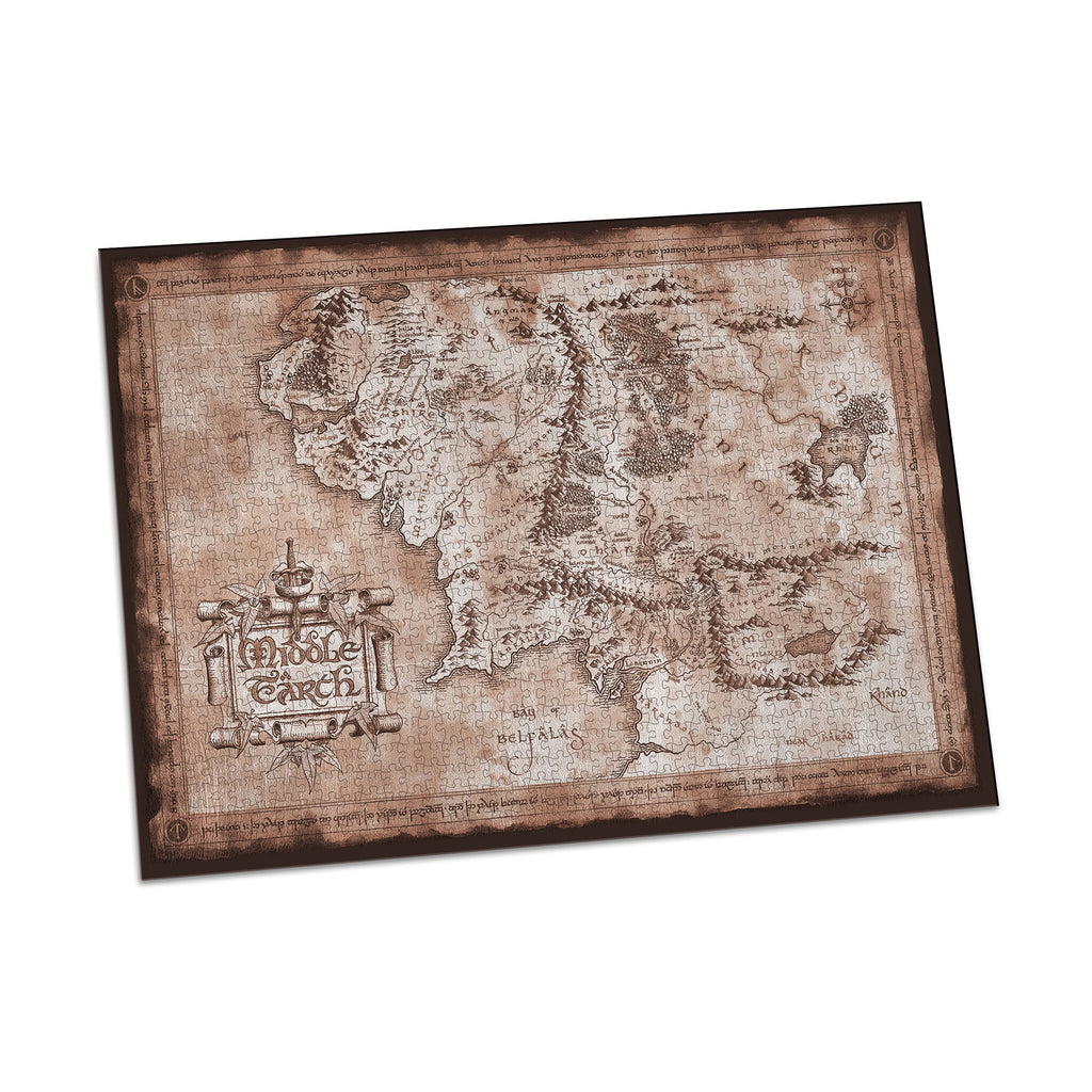 Imagen del producto El Señor de los Anillos - Puzzle del Mapa de la Tierra Media