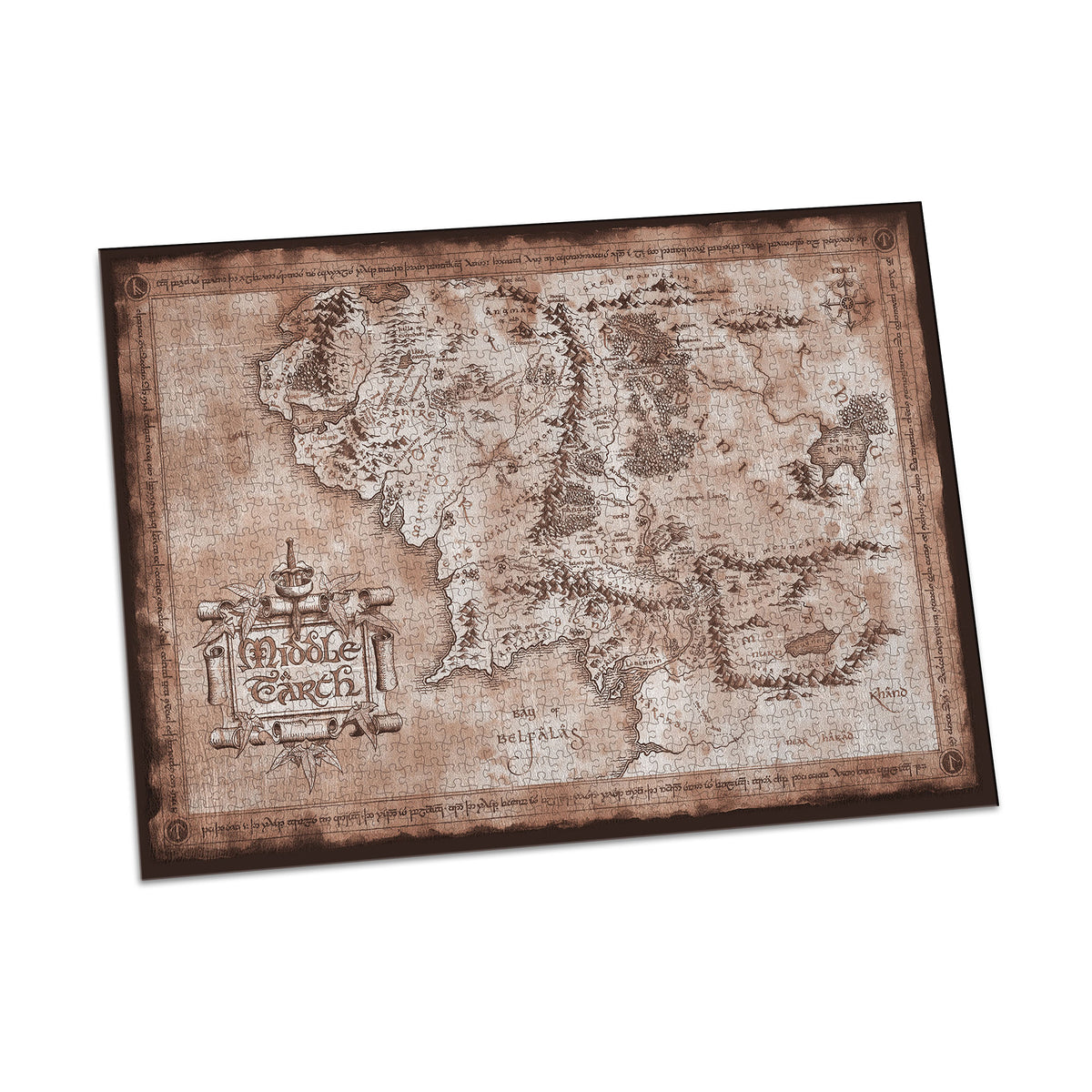 Imagen del producto El Señor de los Anillos - Puzzle del Mapa de la Tierra Media