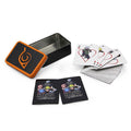 Imagen del producto Naruto Shippuden - Tarjetas de juego con símbolo de Konoha en caja de metal
