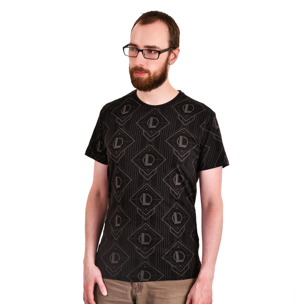 Imagen del producto League of Legends - Camiseta con logotipos negra