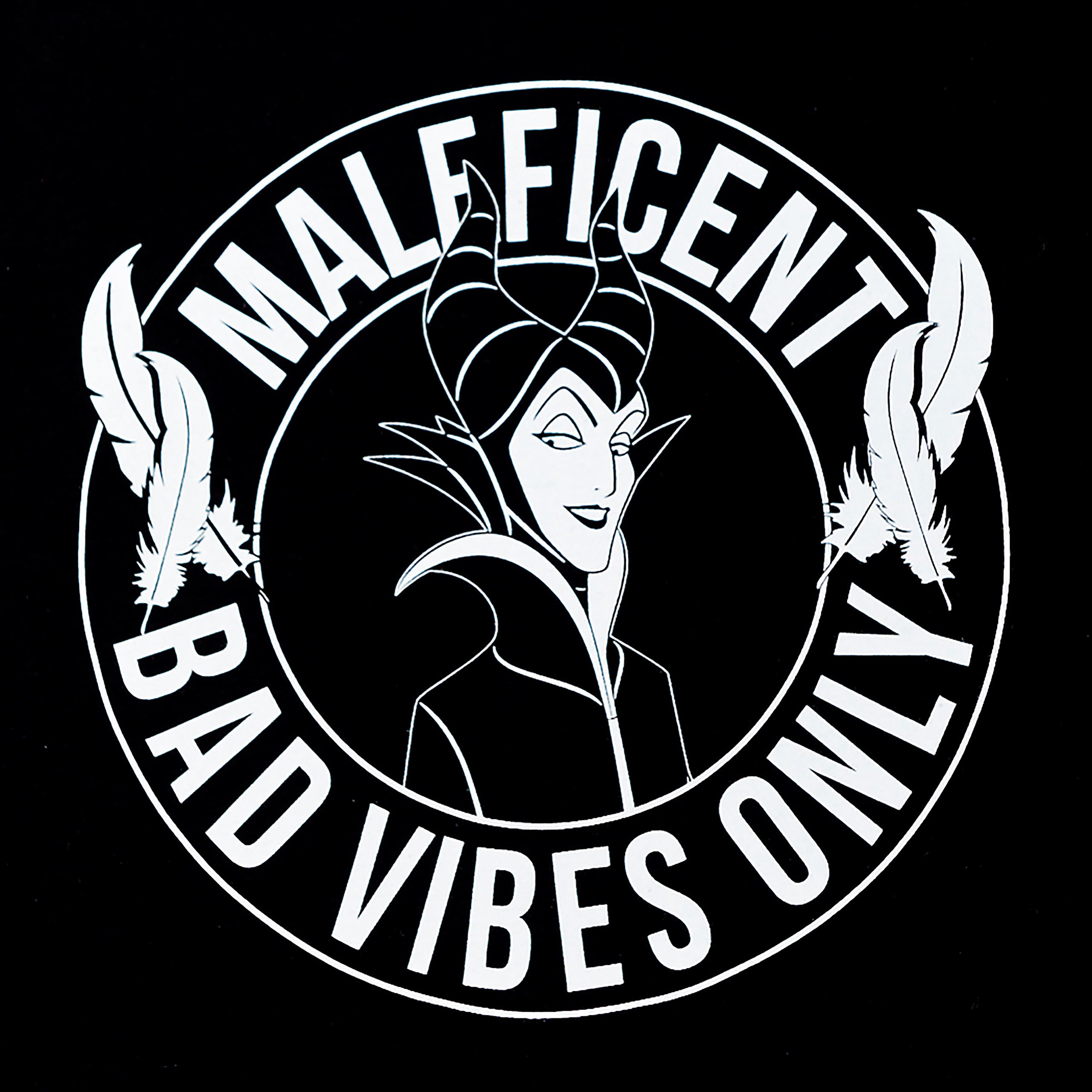 Imagen del producto Maleficent - Camiseta para mujer Bad Vibes Only negra