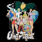 Product image One Piece - Ruffy with Straw Hat Crew T-Shirt black
