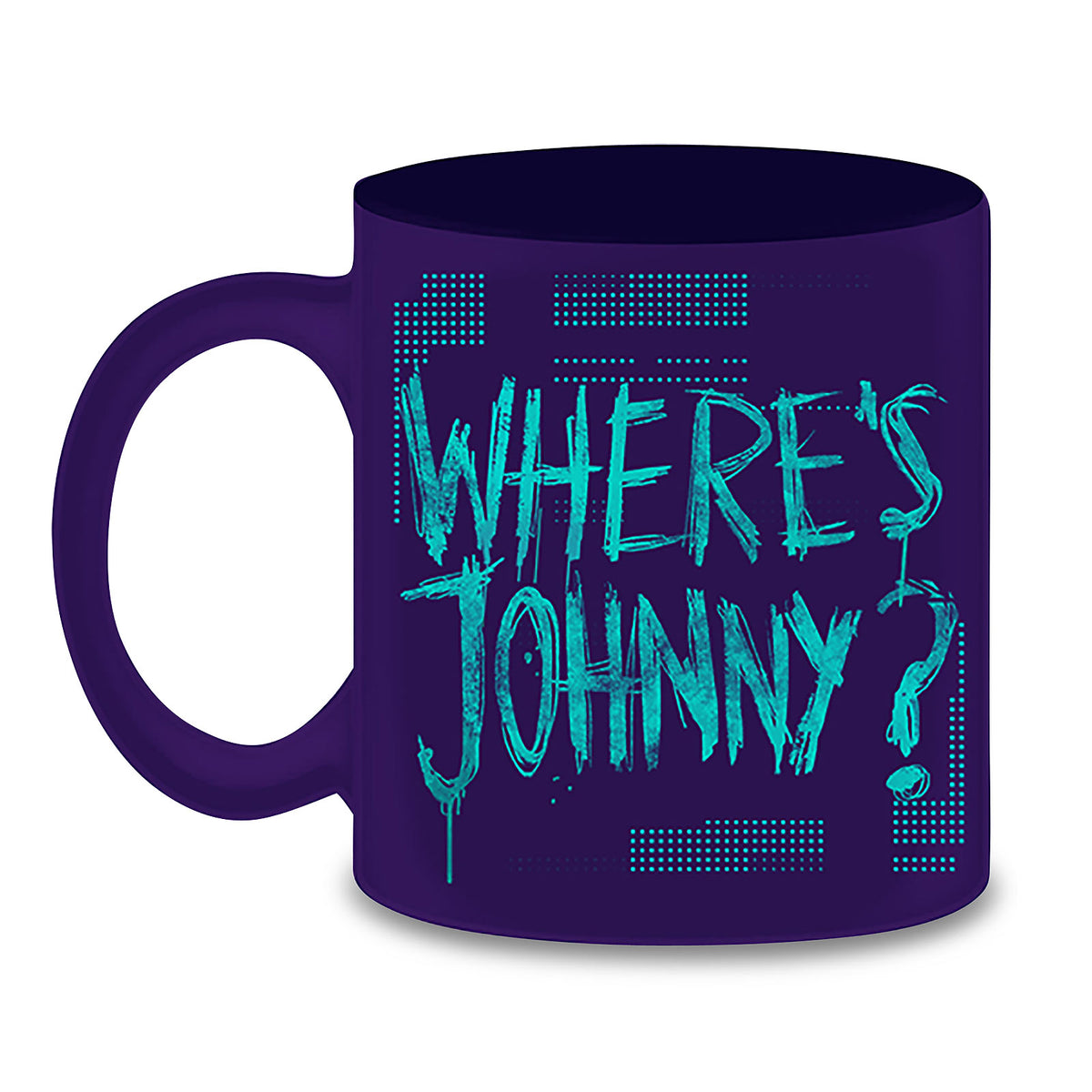Imagen del producto Cyberpunk 2077 - ¿Dónde está Johnny? Taza de efecto térmico azul