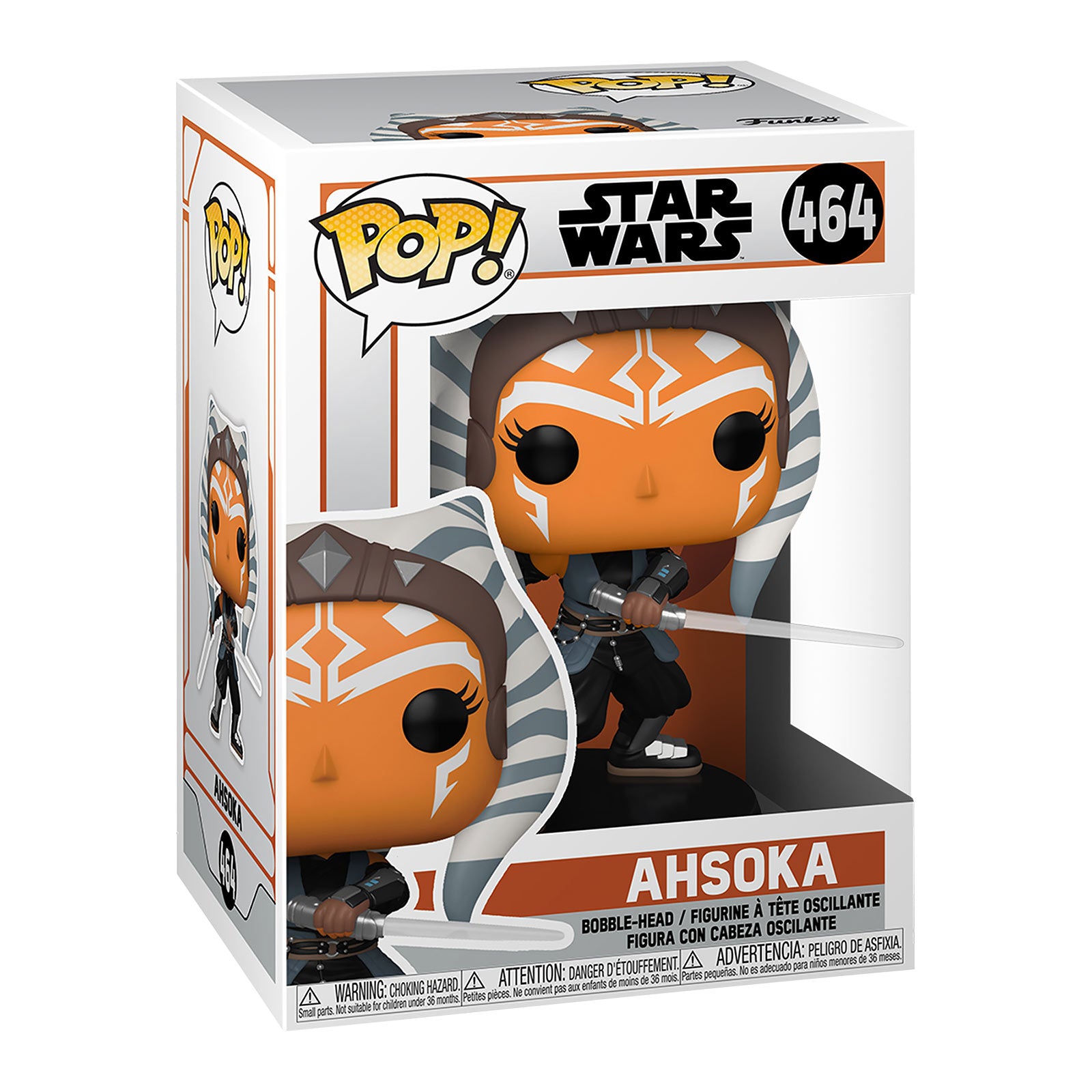 Imagen del producto Figura Funko Pop de Ahsoka con cabeza oscilante - Star Wars The Mandalorian