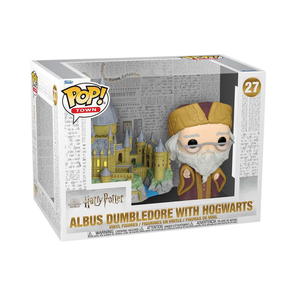 Imagen del producto Harry Potter - Dumbledore con figura Funko Pop del castillo de Hogwarts