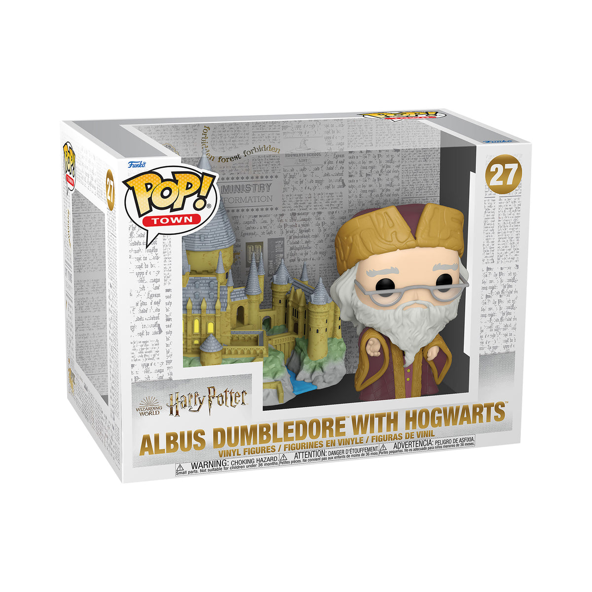 Imagen del producto Harry Potter - Dumbledore con figura Funko Pop del castillo de Hogwarts