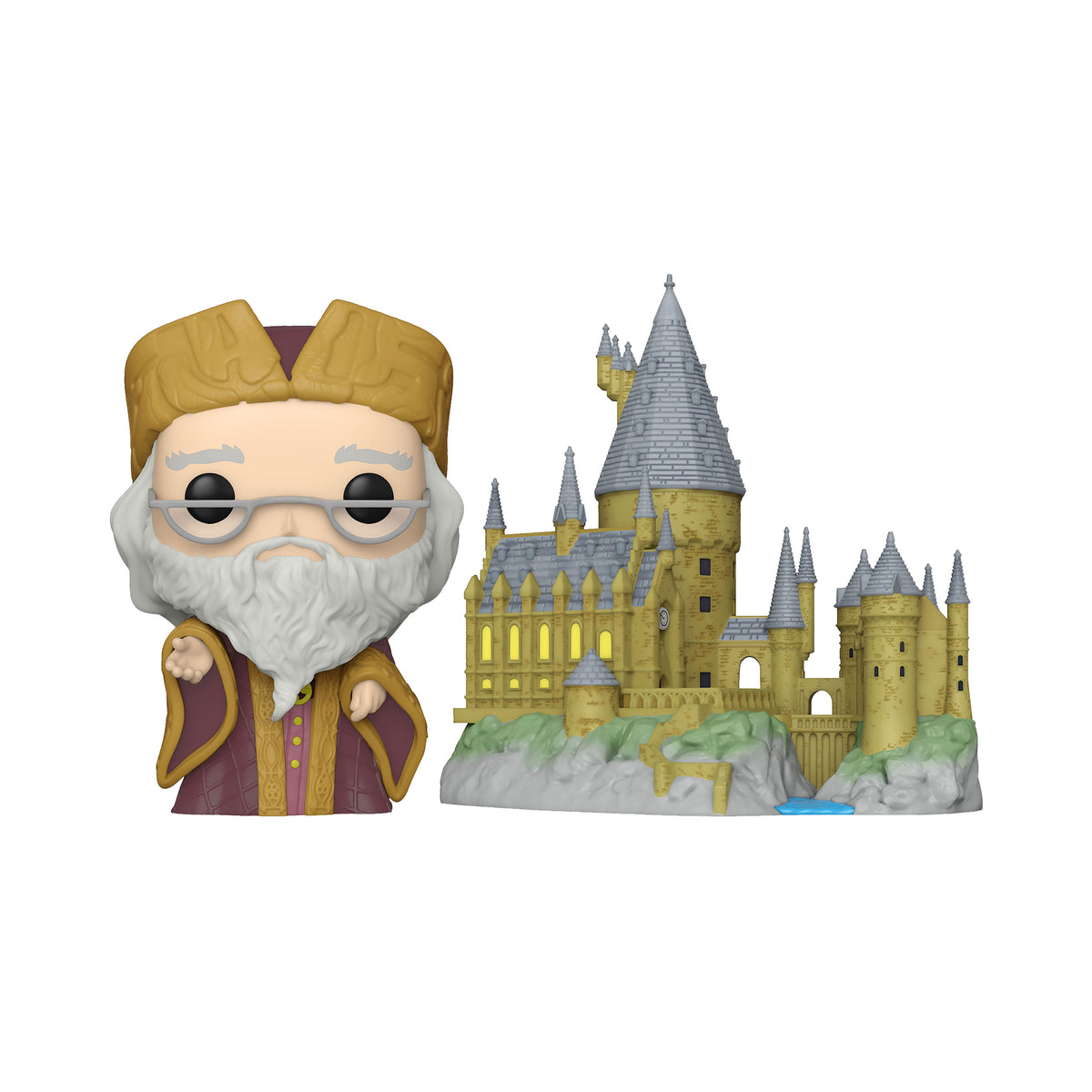 Imagen del producto Harry Potter - Dumbledore con figura Funko Pop del castillo de Hogwarts