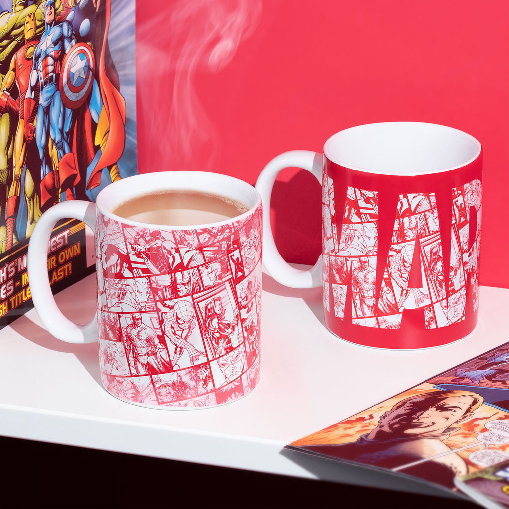 Imagen del producto Marvel - Taza de efecto térmico con logo de cómic