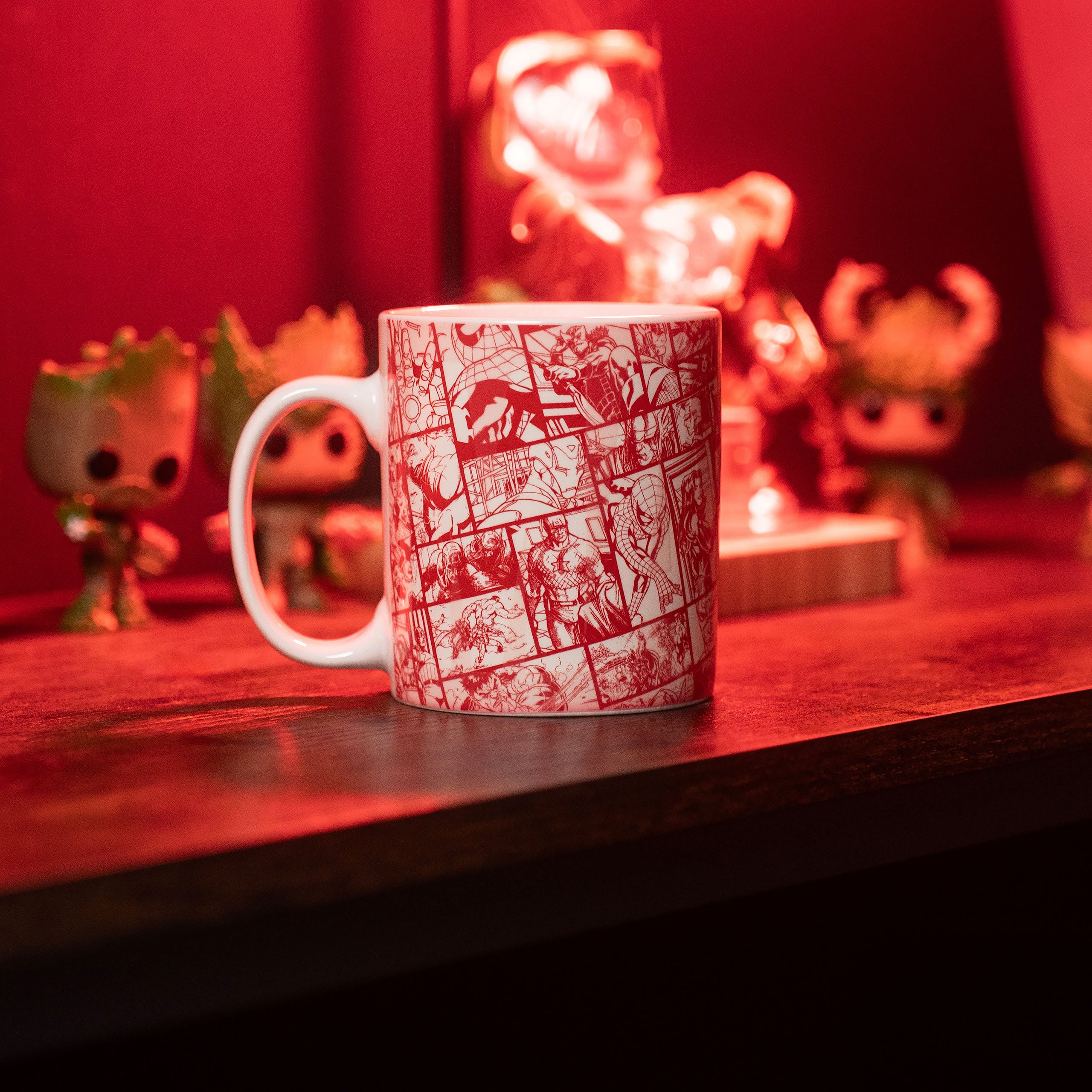 Imagen del producto Marvel - Taza de efecto térmico con logo de cómic
