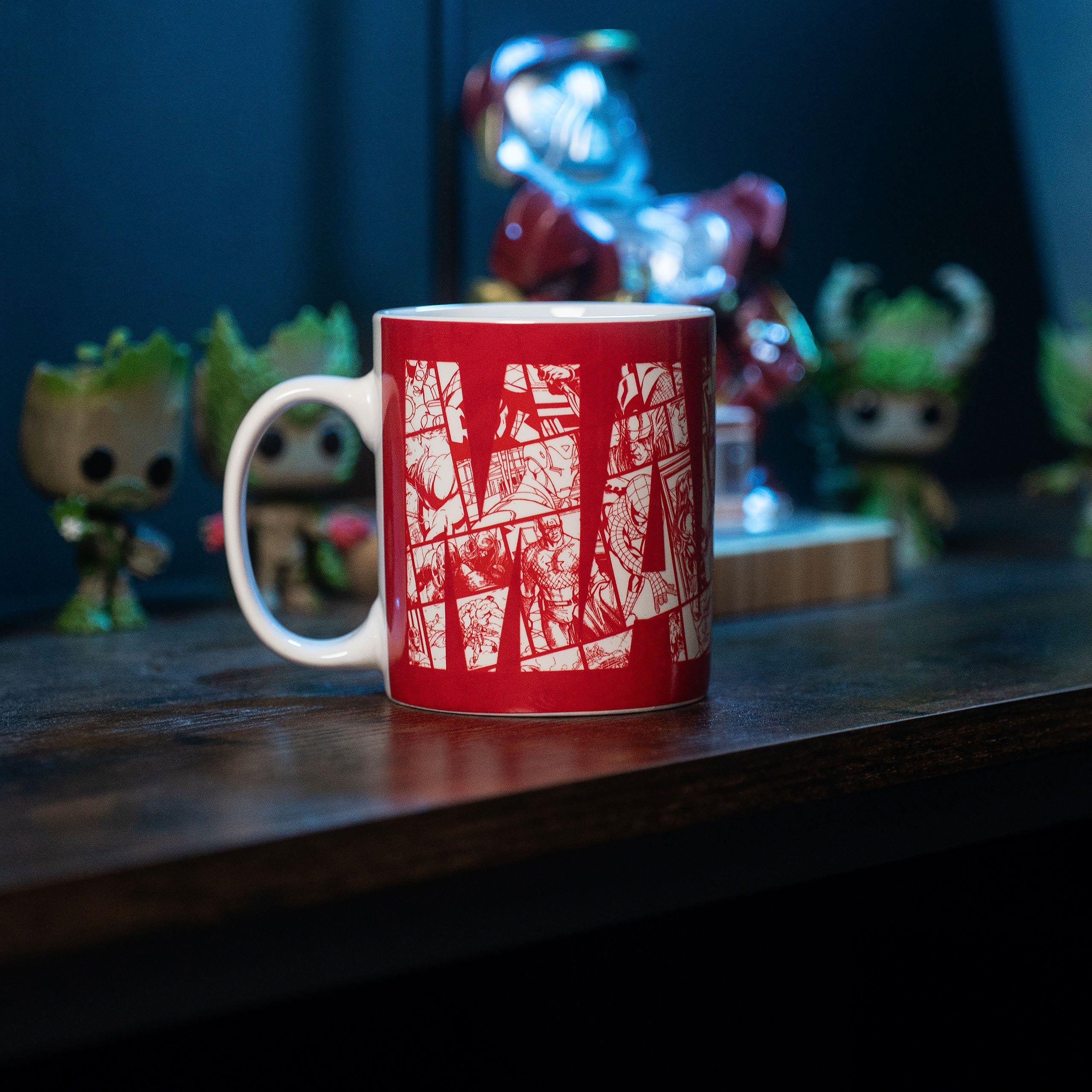 Imagen del producto Marvel - Taza de efecto térmico con logo de cómic