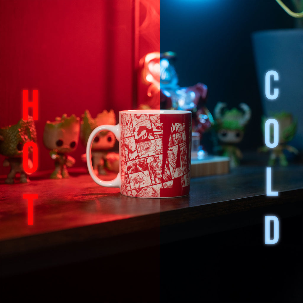 Imagen del producto Marvel - Taza de efecto térmico con logo de cómic